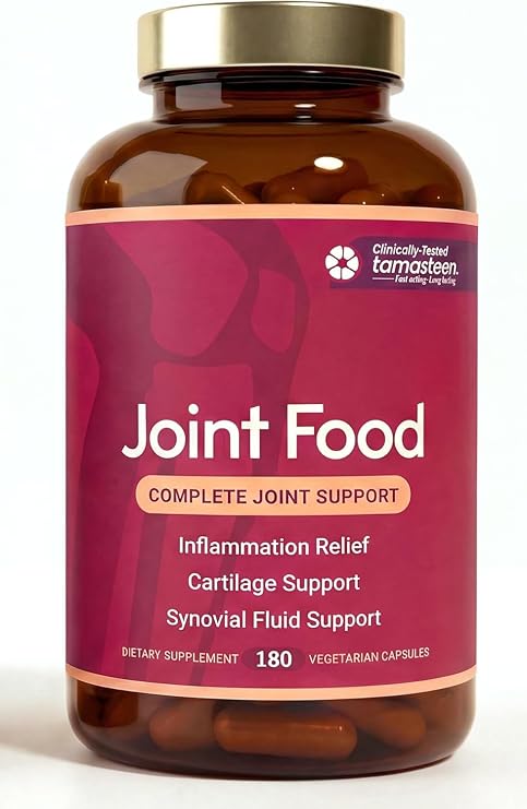 Joint Food with TamasteenTM | Clinical Joint Supplement for Men & Women | Patented 3-Plant Complex | Orthopedic Surgeon Dr. Diana | Reduces Pain, Stiffness & Improves Flexibility