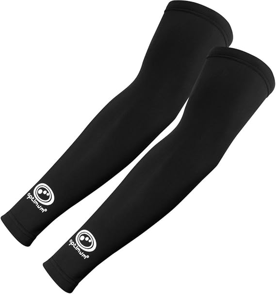 Optimum Men's Hawkley Cycling Arm Warmers, Black, Medium