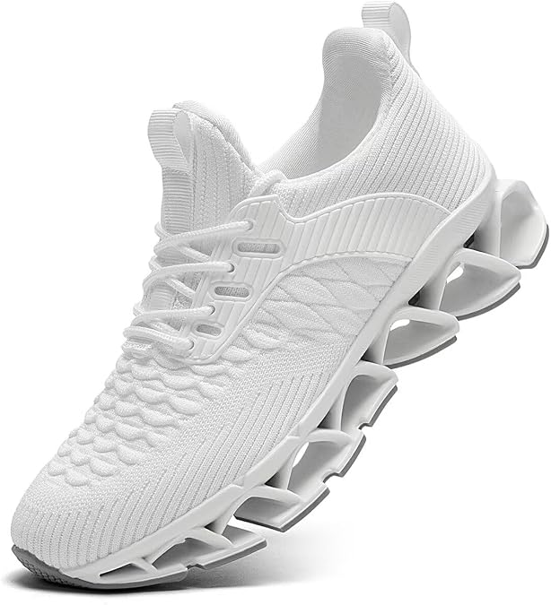 Mens Slip on Running Walking Shoes Blade Tennis Casual Fashion Sneakers Comfort Non Slip Work Sport Athletic Trainer