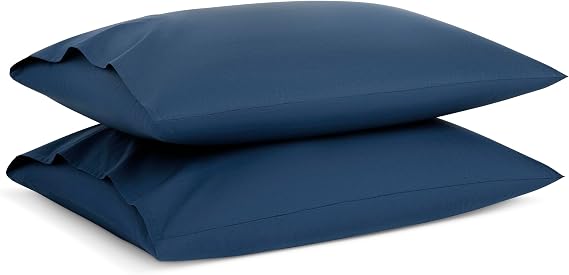 Brooklinen Luxe Sateen Pillowcase Set Luxury Softness - Standard, Abyss