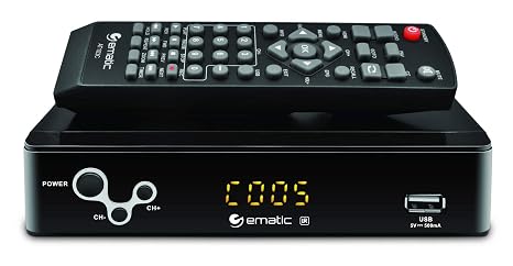 Digital Converter, Ematic Digital TV Converter Box with Recording, Playback, Parental Controls, AT103B (Non-Retail Packaging)