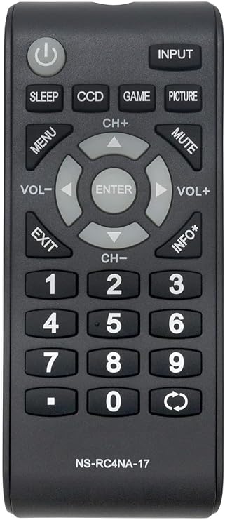 Universal Replacement Remote for Insignia LCD TVs - Compatible with Select 2019-2023 Models, No Programming Required