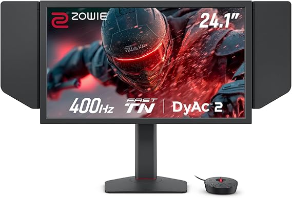 BenQ Zowie XL2566X+ Esports Gaming Monitor | 24.1 inch | 400 Hz | Fast TN | DyAc 2 | XL Setting to Share | S Switch | Shielding Hood | 1080p