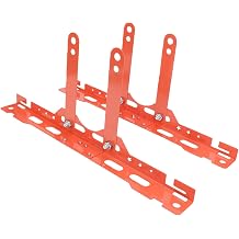 Wheel Alignment Tool, Heavy Duty Universal Toe Gauge with 2 Tape Measures and Mounting Screws for Cars SUVs UTVs ATVs Home Garage (Orange Red)