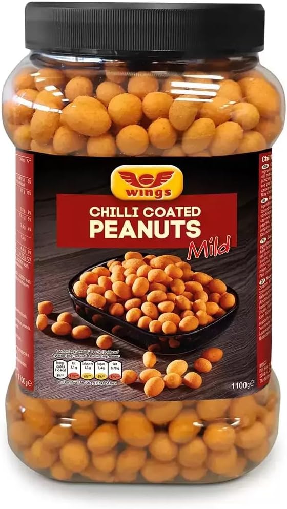 Fakhri Chilli Coated Peanuts 1.1kg – Spicy, Crunchy, and Flavorful Peanuts for the Perfect Snack Experience!