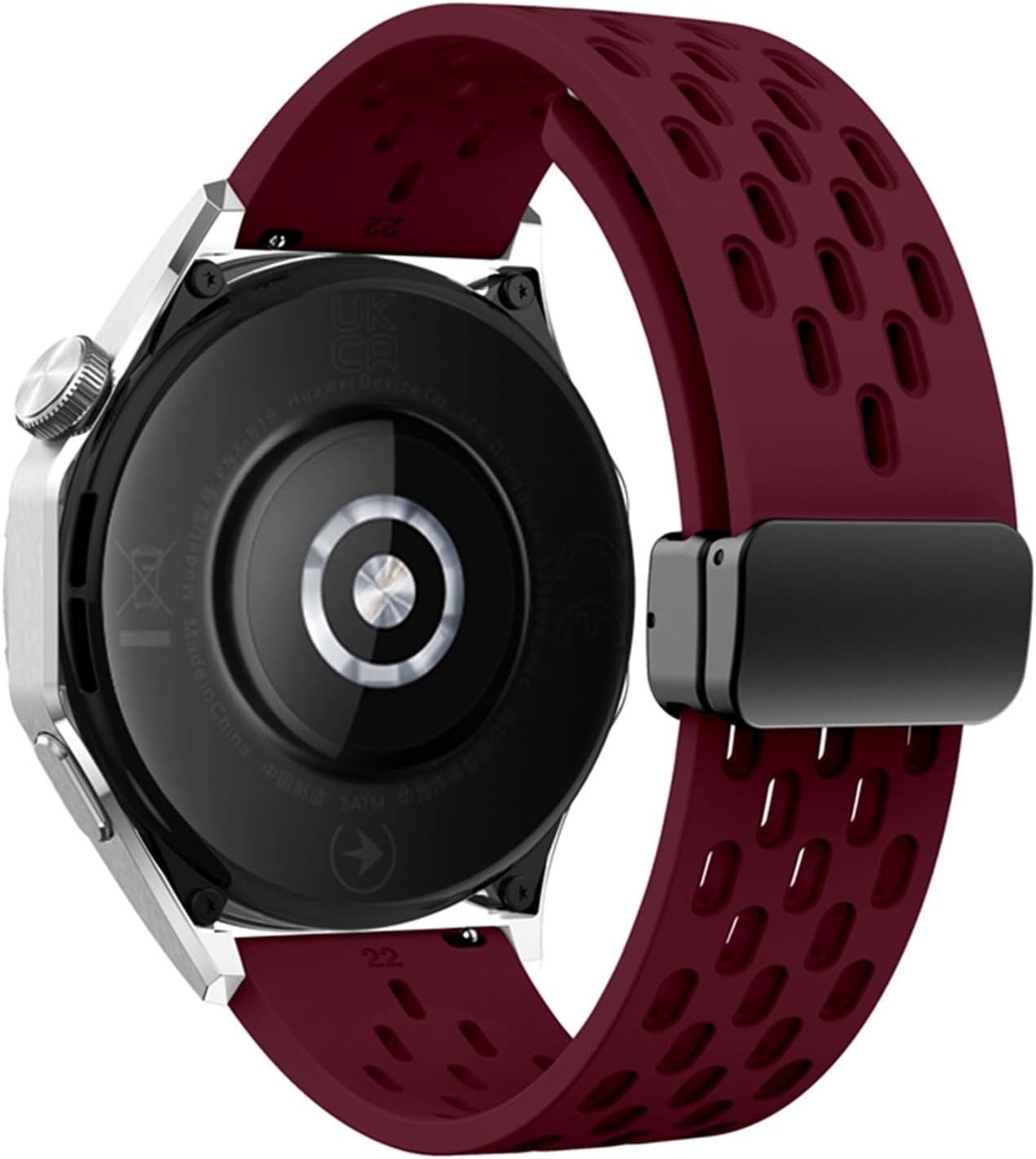 18 20 22mm Magnetic Silicone Strap For Huawei Watch GT 5 46mm 41mm Breathable Sports Band For Huawei GT5 Pro GT4 GT3 GT2 Correa WatchBands