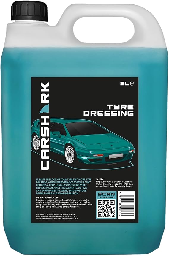 Tyre Dressing 5 Litre, High Performance Formula, Deep Shine, UV Protection