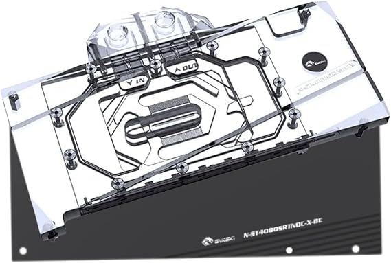 Bykski Full Coverage GPU Water Block and Backplate for ZOTAC Gaming GeForce RTX 4080 Super Trinity/OC Edition 16GB (N-ST4080SRTNOC-X)