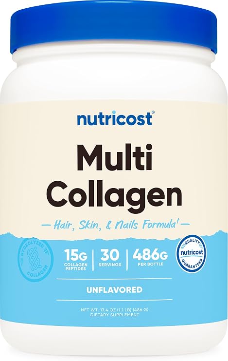 Nutricost Multi Collagen Protein Complex (Unflavored) 30 Servings