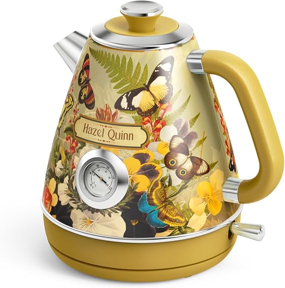 Hazel Quinn × Eduardo Recife Kettle Retro Vintage 1.7 L Floral Design
