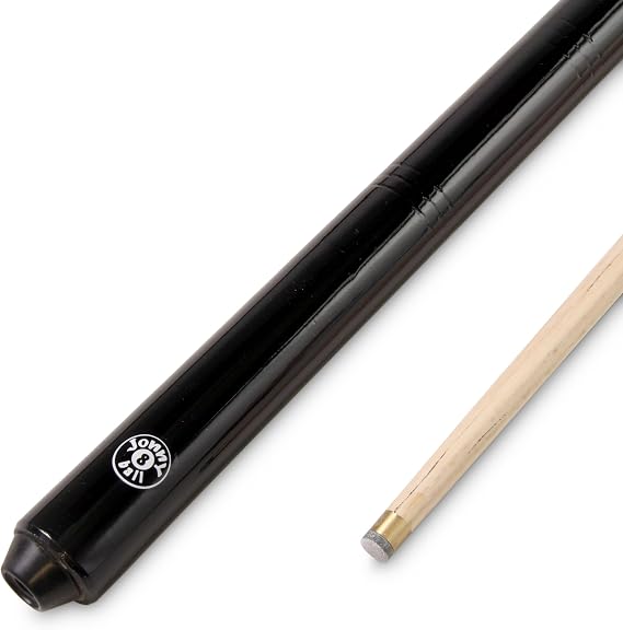 2 Piece Pub Style Snooker & Pool Cue - Ash Shaft, 9.5mm Tip, Centre Joint
