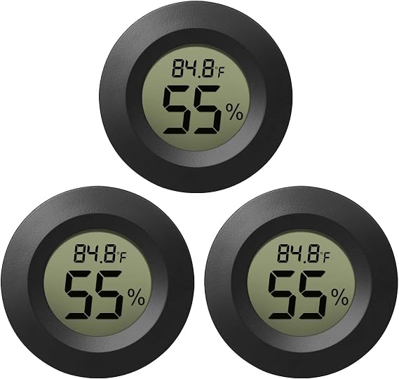 EEEKit Hygrometer Thermometer, 3 Pack LCD Monitor Indoor Humidity Meter, Outdoor Weather Temperature Gauge for Home Office