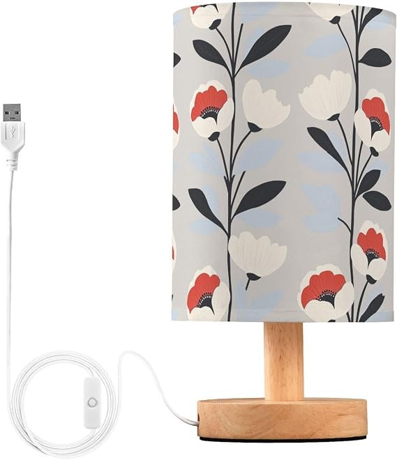 Flora Pattern Minimalist Style Mini Lamps Night Lights for Boys for Porch Table Lamps for Kids Elegant lámpara para cuarto