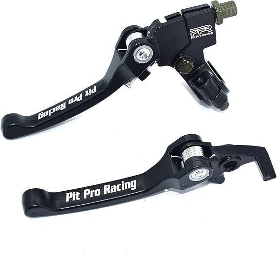 Clutch Brake Lever Set, Aluminum Alloy Folding Brake Lever Fits for 22mm 7/8 inch Handlebar 110cc 125cc 140cc TTR 125cc SSR CRF KLX Xmotos BSE KAYO Pit Dirt Bikes