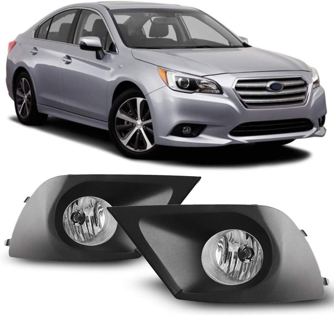 Winjet WJ30-0505-09 2015-2016 Subaru Legacy Fog Lights Pair Includes Light Bulbs Clear