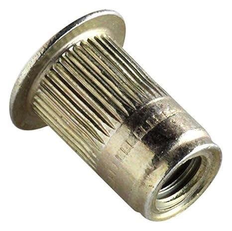 ALS4T-1032-130 AL-Series Insert, Thread Size 10-32, Yellow-zinc trivalent with Clear Protective Coating, ROHS Compliant, Made in US, Grip Range .020-.130, (Pack of 25pcs)