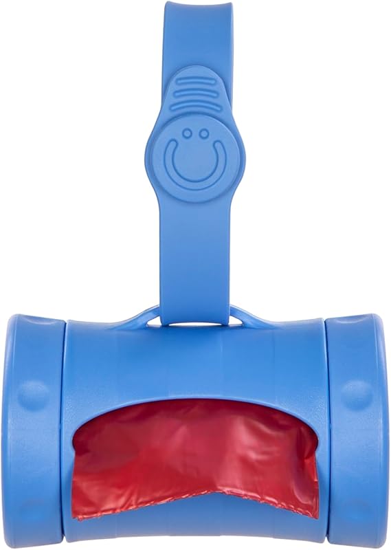 Ubbi Retractable Dog Poop Bag Holder & Dispenser, Blue