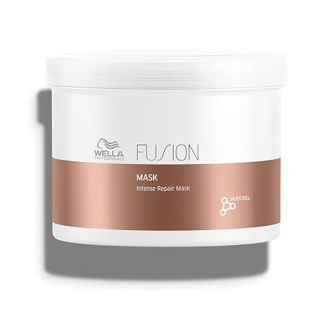 Wella Professionals Fusion Intense Repair Hair Mask for Damaged Hair | Protects against breakage, 95% more resilience against breakage, Recovers hair fiber for added strength
