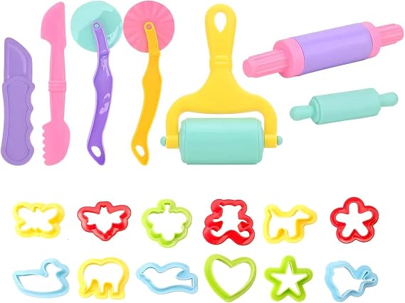 19Pcs Clay Dough Set, Dough Tools, Claydough Accessories