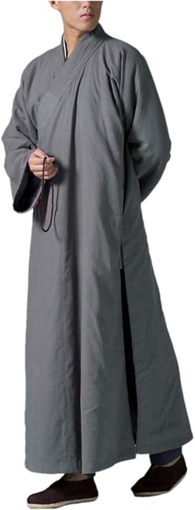 ZanYing Buddhist Meditation Custom Thickened Cotton Robe Monk Outwear Winter