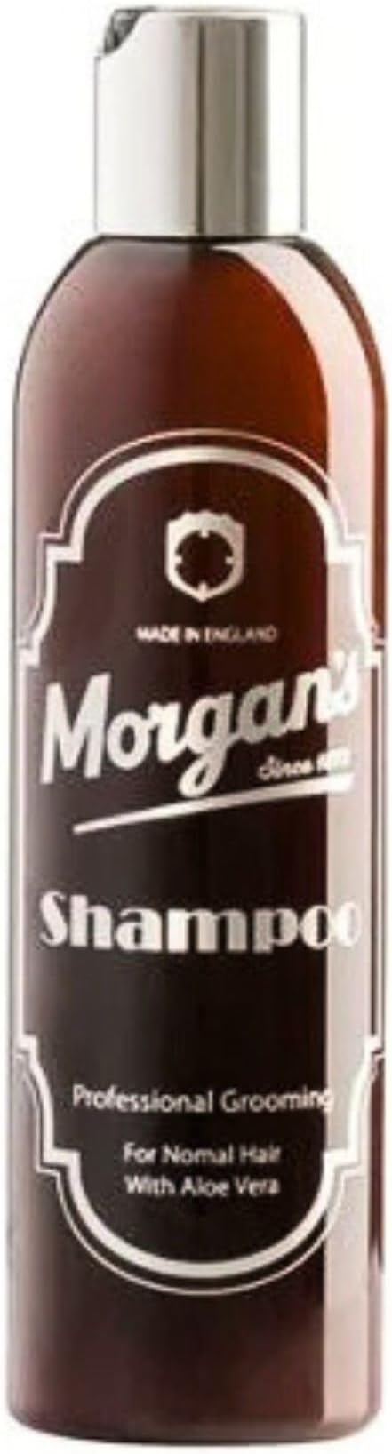 Morgan's Pomade Bergamot and Patchouli Fragranced Men's Shampoo for Normal Hair, Boosts Hair Vitality and Shine, Moisturises the Scalp, with Keratin and Aloe Vera 250ml