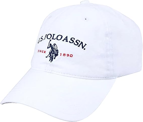 U.S. Polo ASSN. Unisex Adult Baseball Cap, 100% Cotton Adjustable Dad Hat for Men and Women, Since 1890 and Horse Logo