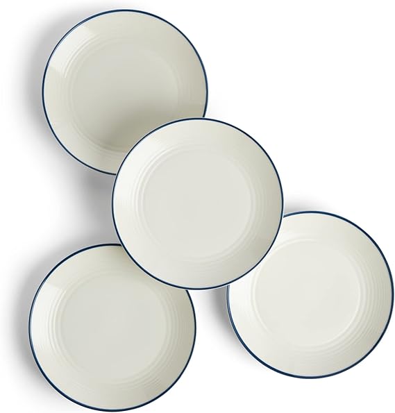 Royal Doulton Gordon Ramsay Maze Plate 8.7in Denim Line, Set of 4