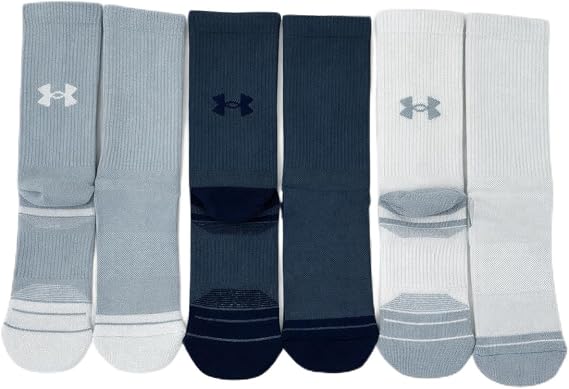 Under Armour Men's UA Performance Tech Padded Crew Socks - Pack of 6