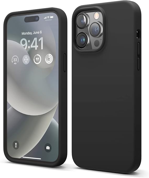 elago Liquid Silicone Case for iPhone 14 Pro Max Black
