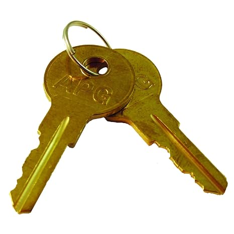 APG Cash Drawer Replacement Key Set | Compatible with APG A10 Code Locks | Set of 2 Keys | for APGs Series 100 and Series 4000 Cash Drawers | PK-8K-A10