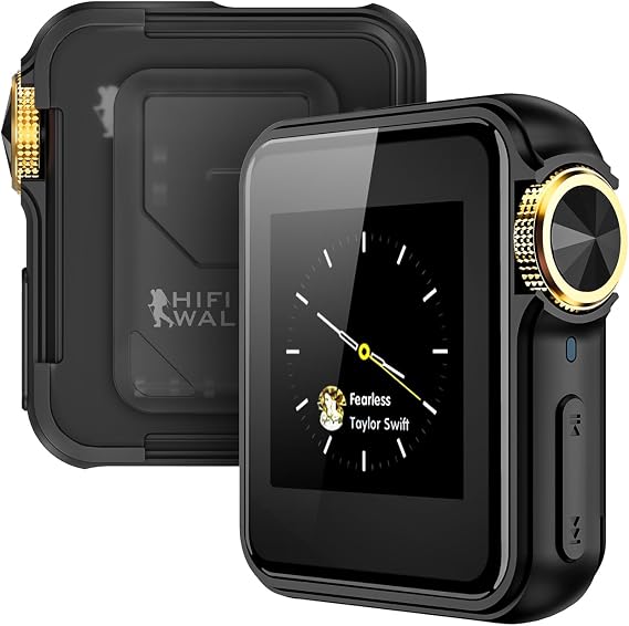 HIFI WALKER H2 Mini MP3 Player with APTX Bluetooth, Hi-Res Audio, Lossless DSD/FLAC, Touch Screen & Wearable Clip, Portable Music Player for Running & Travel, 64GB Memory, Supports up to 512GB