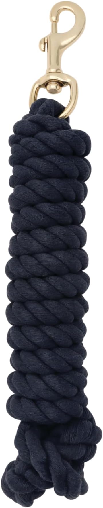 Weaver Equine 5/8" x 10 Cotton Lead Ropes for Horses Line with Brass Snap, Buckle, Soft, Comfortable Horse Lead Ropes for Training and Lunging