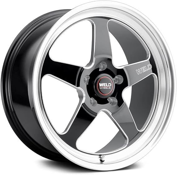 Weld - S155 18x10.5 Ventura Drag 5x120.65 ET65 BS8.25 Gloss BLK MIL DIA 78.1 (S15580563P65)