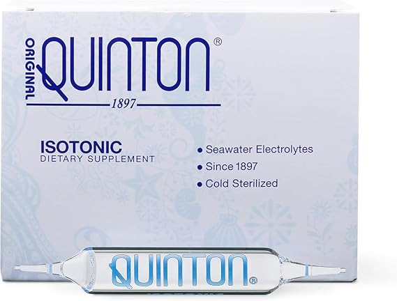 Quicksilver Scientific Original Quinton, 30 Single Serving Vials | Sea Water Minerals and Alpine Spring Water Liquid Hydration, Electrolyte and Multi-Mineral Support, Isotonic, Trace Minerals