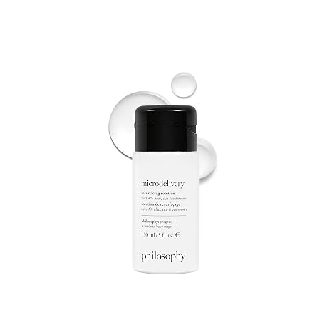 philosophy microdelivery resurfacing solution - with 4% ahas, cica & vitamin C - reduces the appearances of fine lines & pores - 5 fl oz