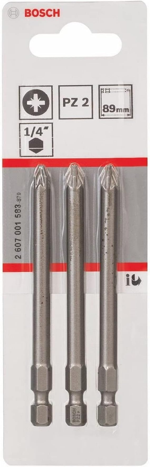 Bosch Professional Vidalama Ucu, Gri, 3 Adet