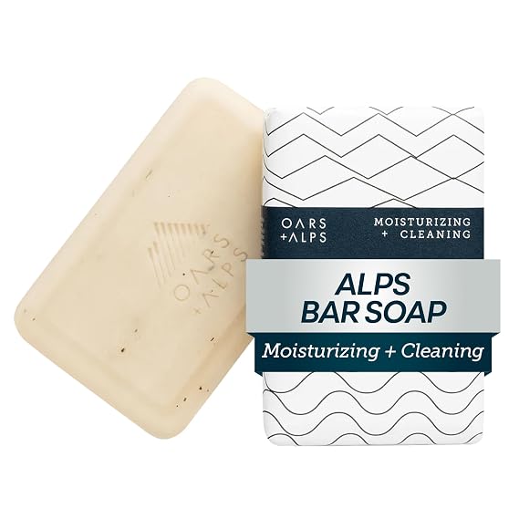 Oars + Alps Exfoliating & Moisturizing Mens Bar Soap, Coconut Oil, 1pk