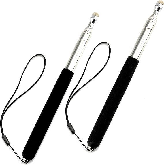 2 Pcs Telescopic Teachers Pointer, Extendable Pointer Stick, Mini Hand Pointer Stick, Retractable Whiteboard Pointer Handheld Presenter, Teaching Pointer for Classroom