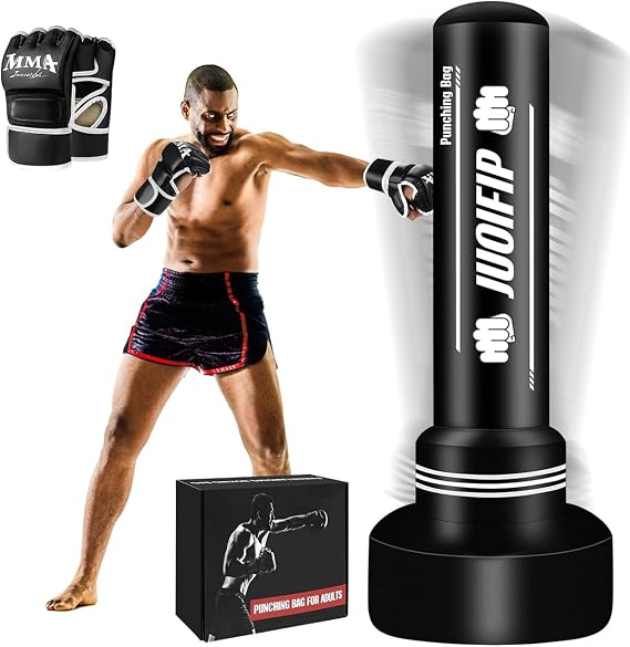 YORWHIN Punching Bag Free Standing - 70'' Boxing Bag Inflatable Kickboxing Bag for Training MMA Muay Thai Fitness Adult/Teenagers