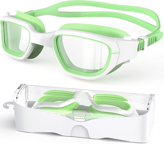 Kids Swim Goggles for 6-14, Anti-Fog & UV Protection