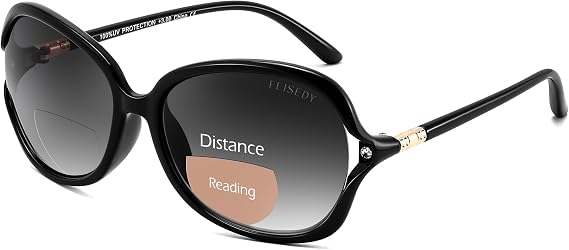 FEISEDY Fashion Bifocal Reader Sunglasses, Butterfly Reading Glasses B0286