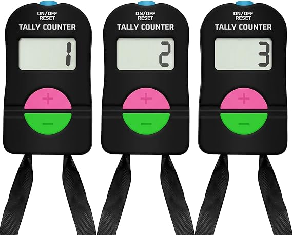 Digital Handheld Clicker Counter,4 Digit Number Electronic Hand Tally