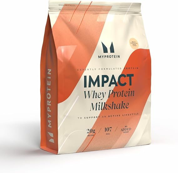 Myprotein Impact Whey Protein Milkshake - White Chocolate Swirl | 30 Servings | Creamy Dessert-Style Gym Shake | 20g+ Protein Per Serving | Rich, Smooth & Indulgent Taste | Low Fat & Easy Mixing