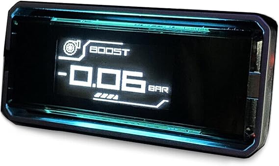 GP Shadow Gauge 10-in-1 OBD2 D-Meter 2 - Digital Diagnostic Gauge Meter, Multi-Functional RGB Display Monitor for Water, Temperature, AFR, Intake Temp. etc. - Warning Sound & 7 Color Ambient Lights