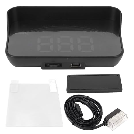 HUD Display for Car OBD, Digital Car Head Up Display Speedometer, with Overspeed Warning, Car Windshield Speed Head Up Projector