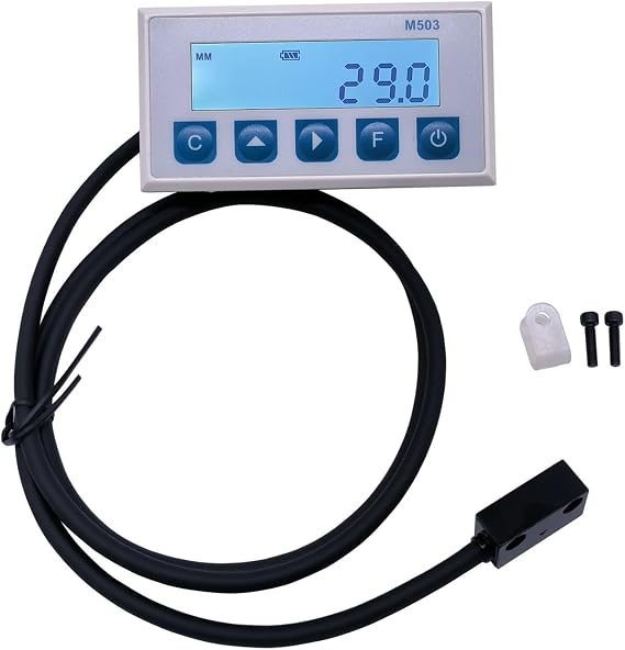 High Accuracy Linear Scale Encoder Magnetic Scale DRO Display Integrated Embedded Magnet Measurement System Magnetic Tape with Stain Belt Profile Woodworking for Lathe Machine Milling Machine DRO Tool