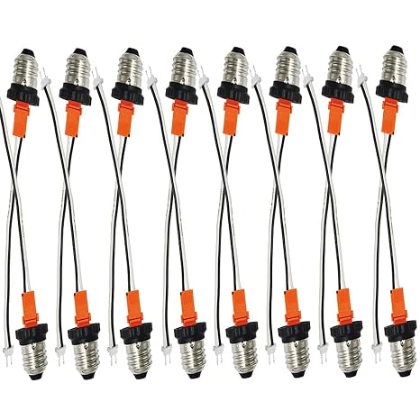 E26 Light Socket Adapter,Medium Screw in Light Socket Pigtail for Led Ceiling Lights Downlight Retrofit Power Adapter (16-Pack)