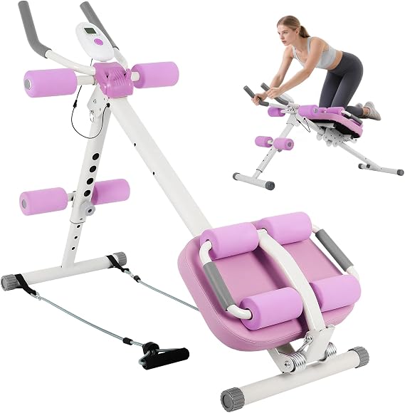 Adjustable Ab Trainer Machine 6 in 1, Multi-Functional Ab Workout Equipment