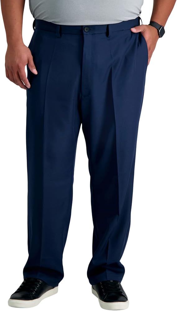 Haggar Men's Big & Tall Classic Fit Cool 18 Pro Golf Pant