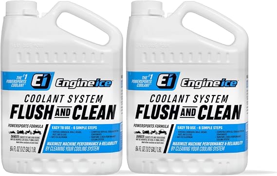 Engine Ice Coolant System Flush and Clean, 2 Pack, Purple